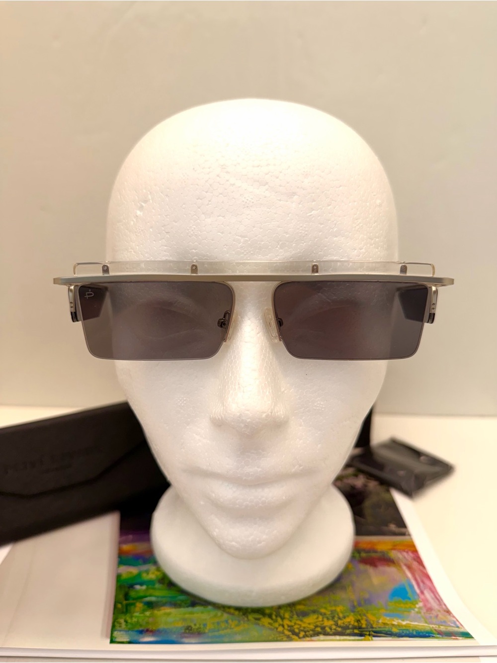 Prive Revaux Limited Edition “The Planco” Modern Silver Rim Rectangle Sunglasses